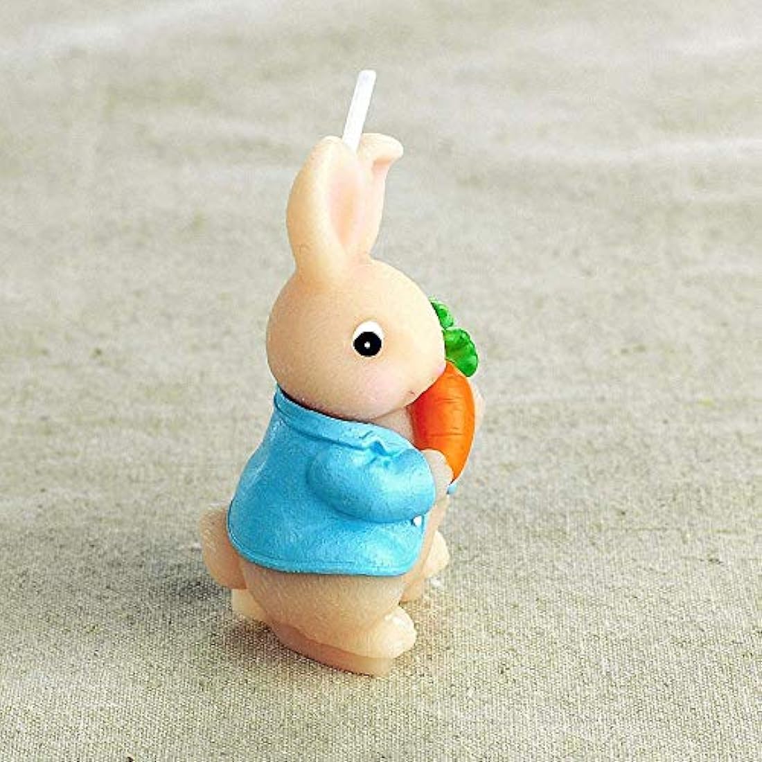 Molde 3D de conejo con zanahoria de silicona para velas