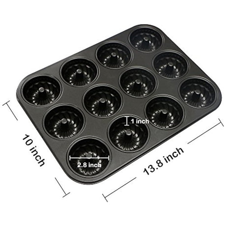 molde estriado antiadherente Mini Molde para Brownie