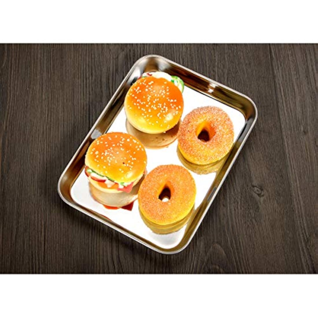 Bastwe - Juego de 5 hojas para hornear, acero inoxidable