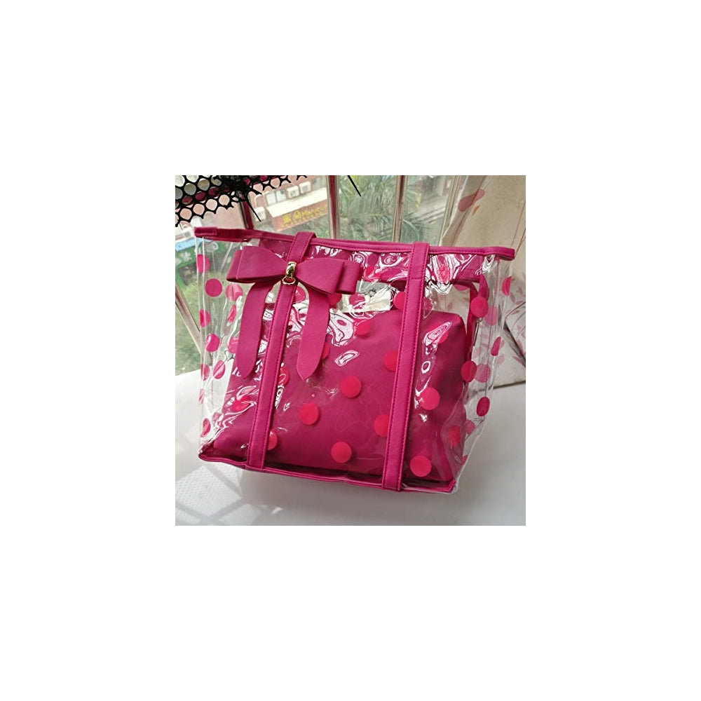 Bolsos de mano transparente para mujer multiuso