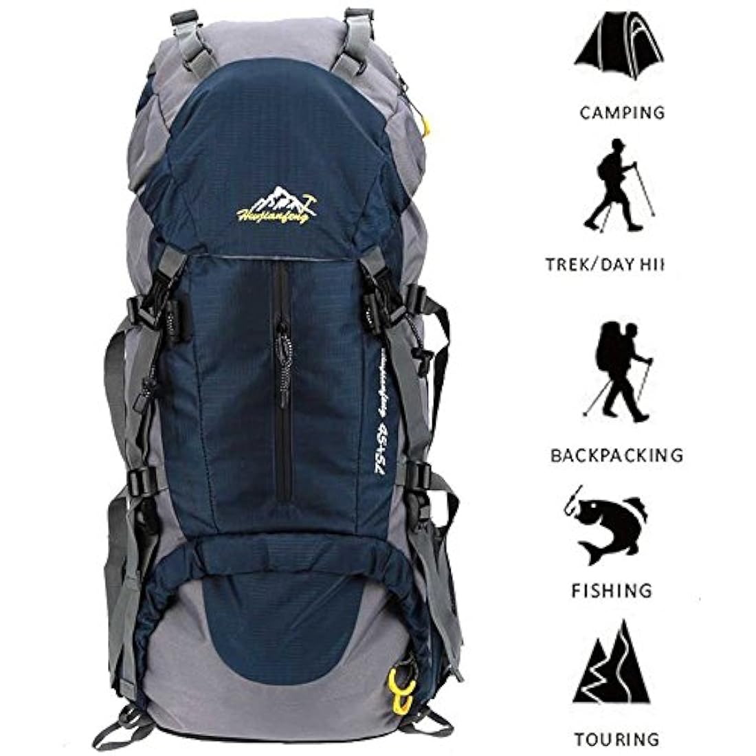 Mochila de senderismo (50 L, con cubierta de lluvia)