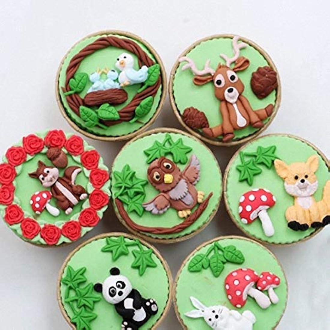 Fewo - moldes de silicona para hornear zoologico