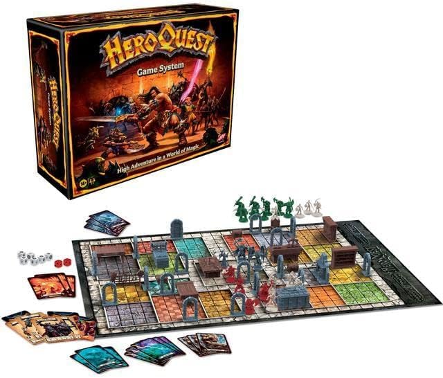 Juego de Mesa HeroQuest de Hasbro, Aventura Fantástica, 2-5 Jugadores