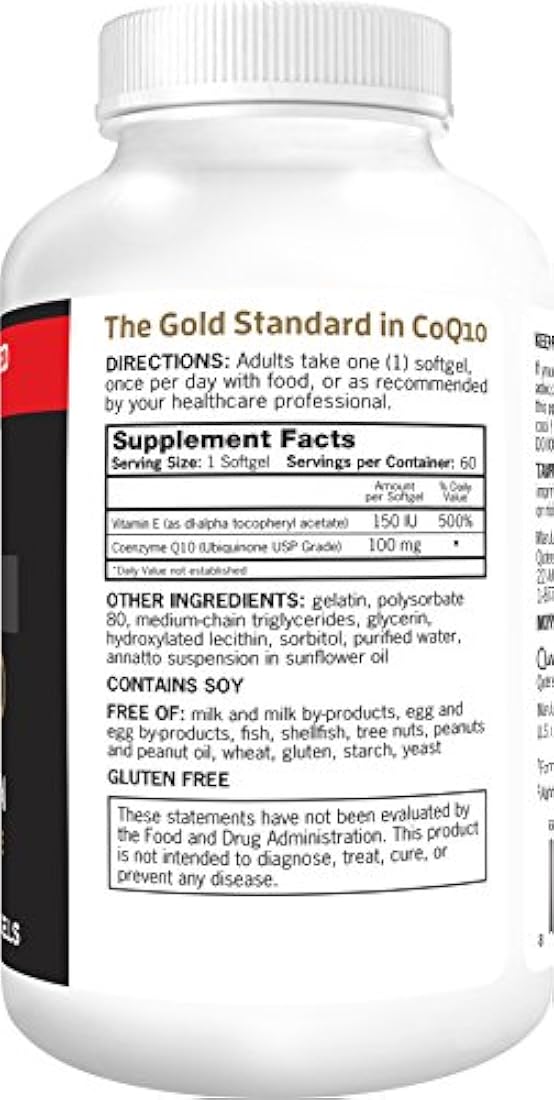 Suplemento Qunol con coenzimas y antioxidantes