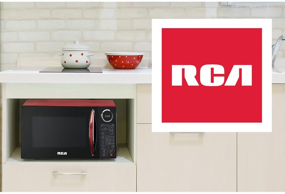 Horno de microondas RCA 900W, 10 niveles de potencia, RMW953