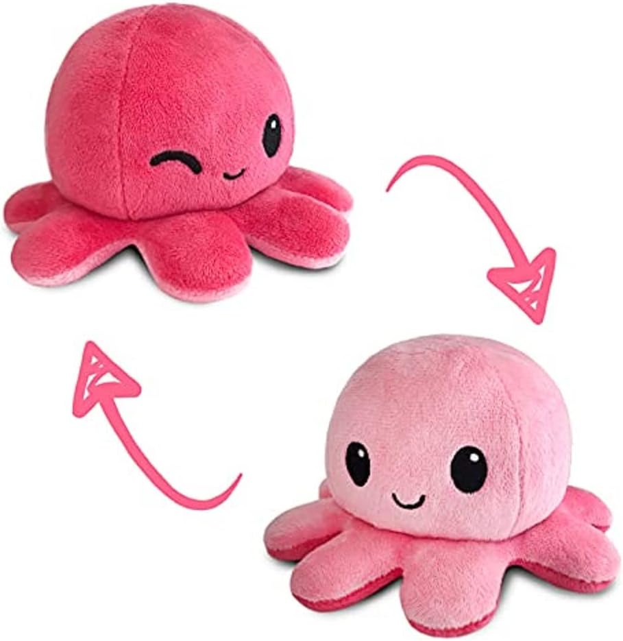 TeeTurtle - Octopus Reversible Plushie - Fidget Sensory Animal