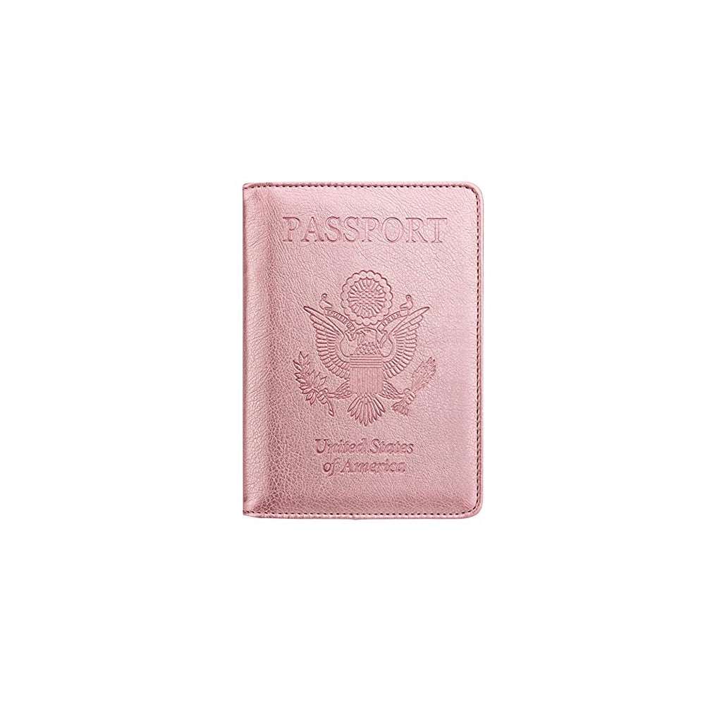 Porta Documentos y Tarjetas de piel sintética rosa