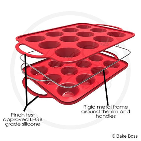 Bake Boss, charola de silicona para hornear