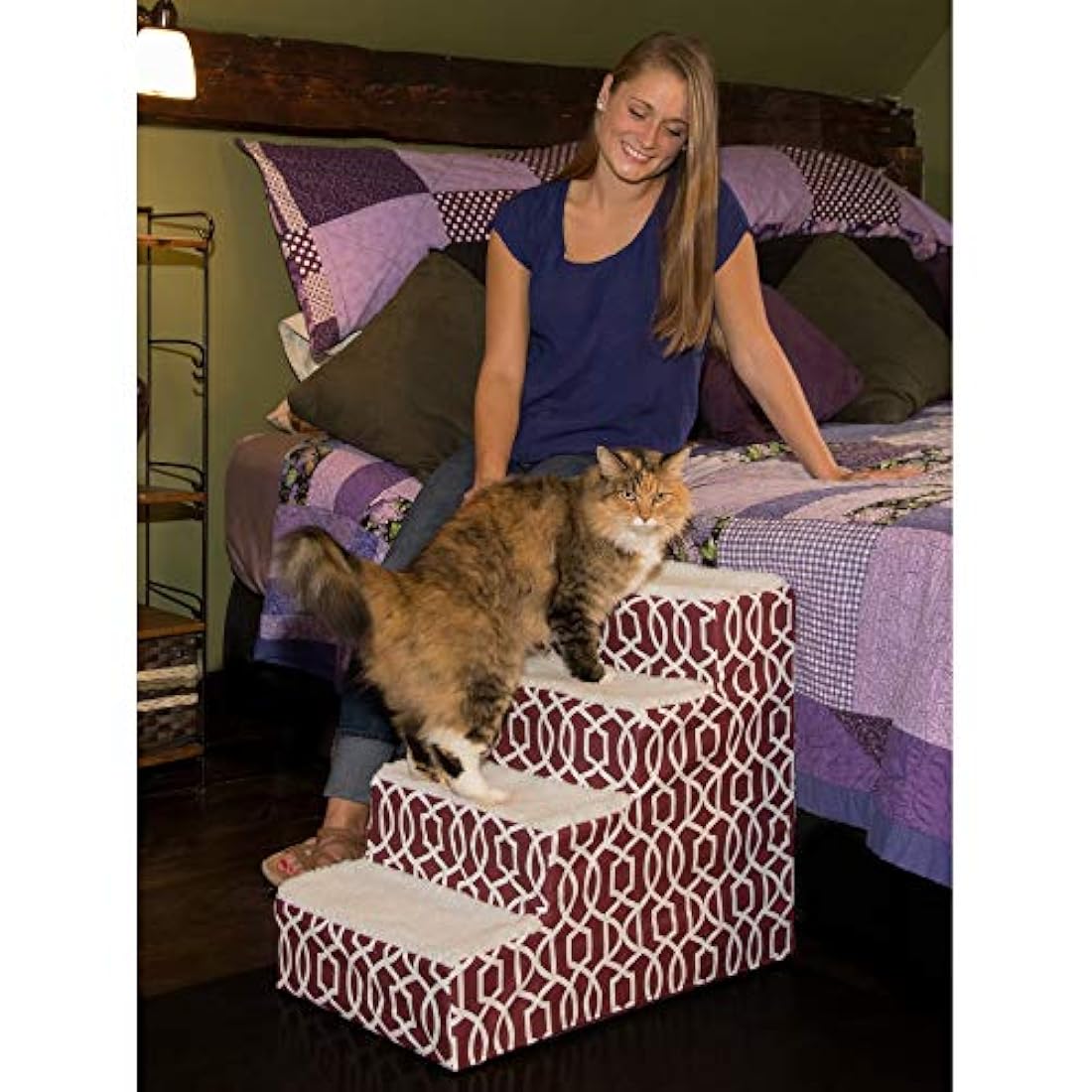 Escaleras para mascotas 4 peldaños para gatos/perros