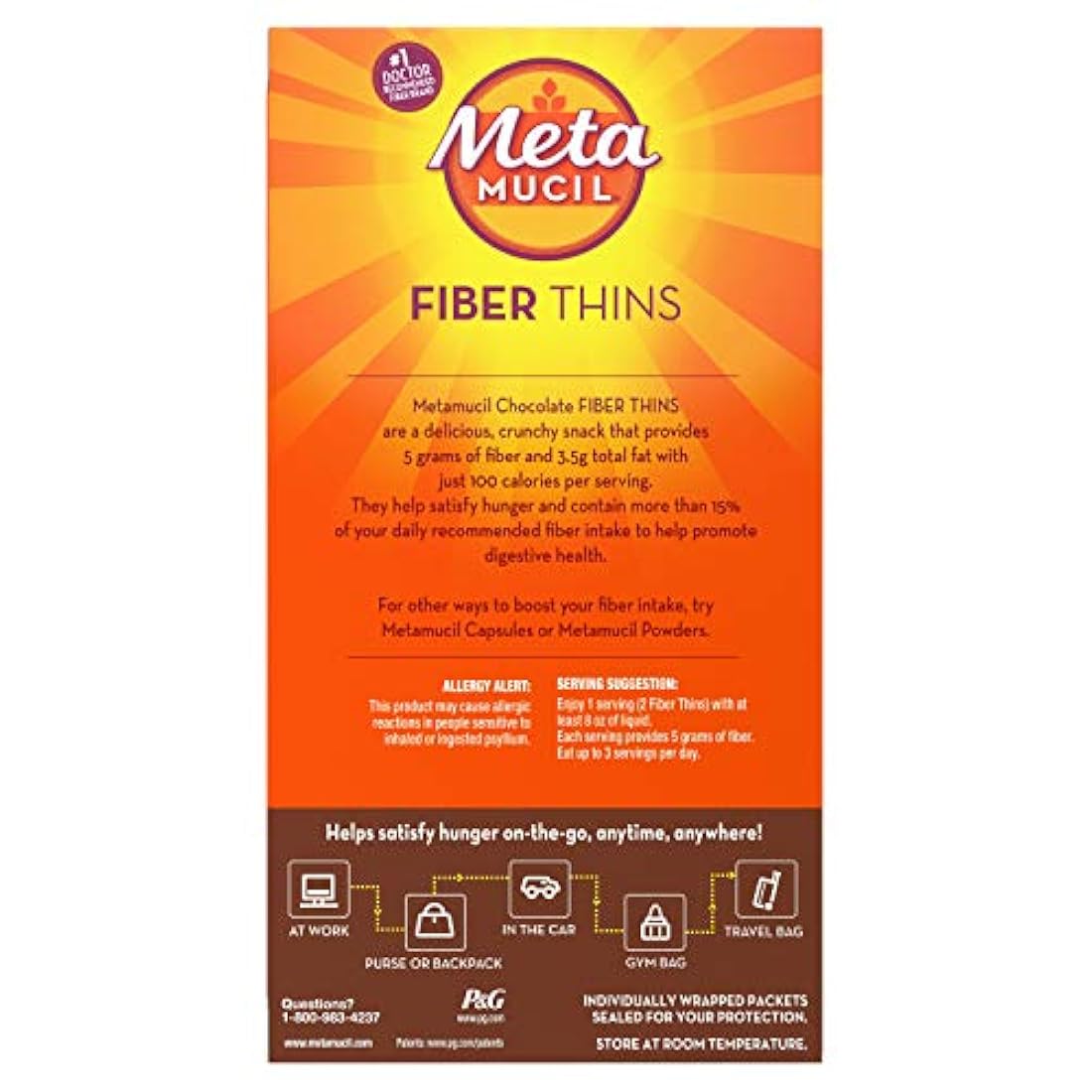 complementos de fibra fina de chocolate