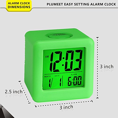 Reloj despertador digital de viaje de fácil configuración