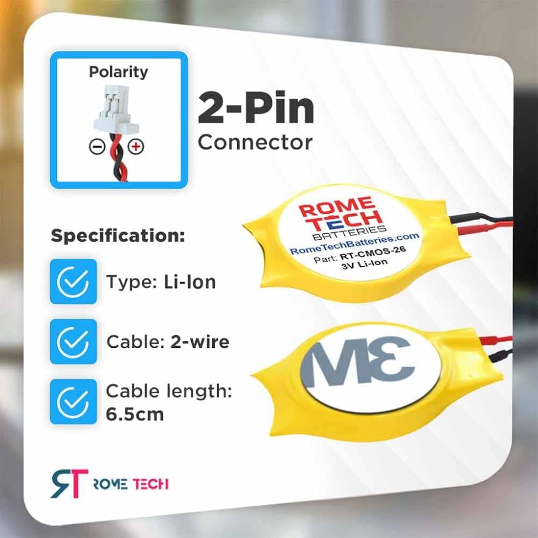 Batería CMOS para IBM Lenovo ThinkPad X1 Carbon 2-nd