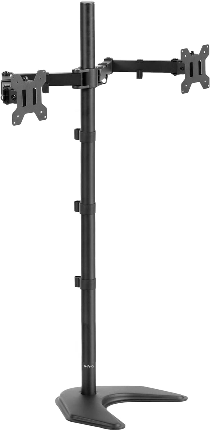 Soporte Doble de Monitor VIVO, Brazo Ajustable, STAND-V012F