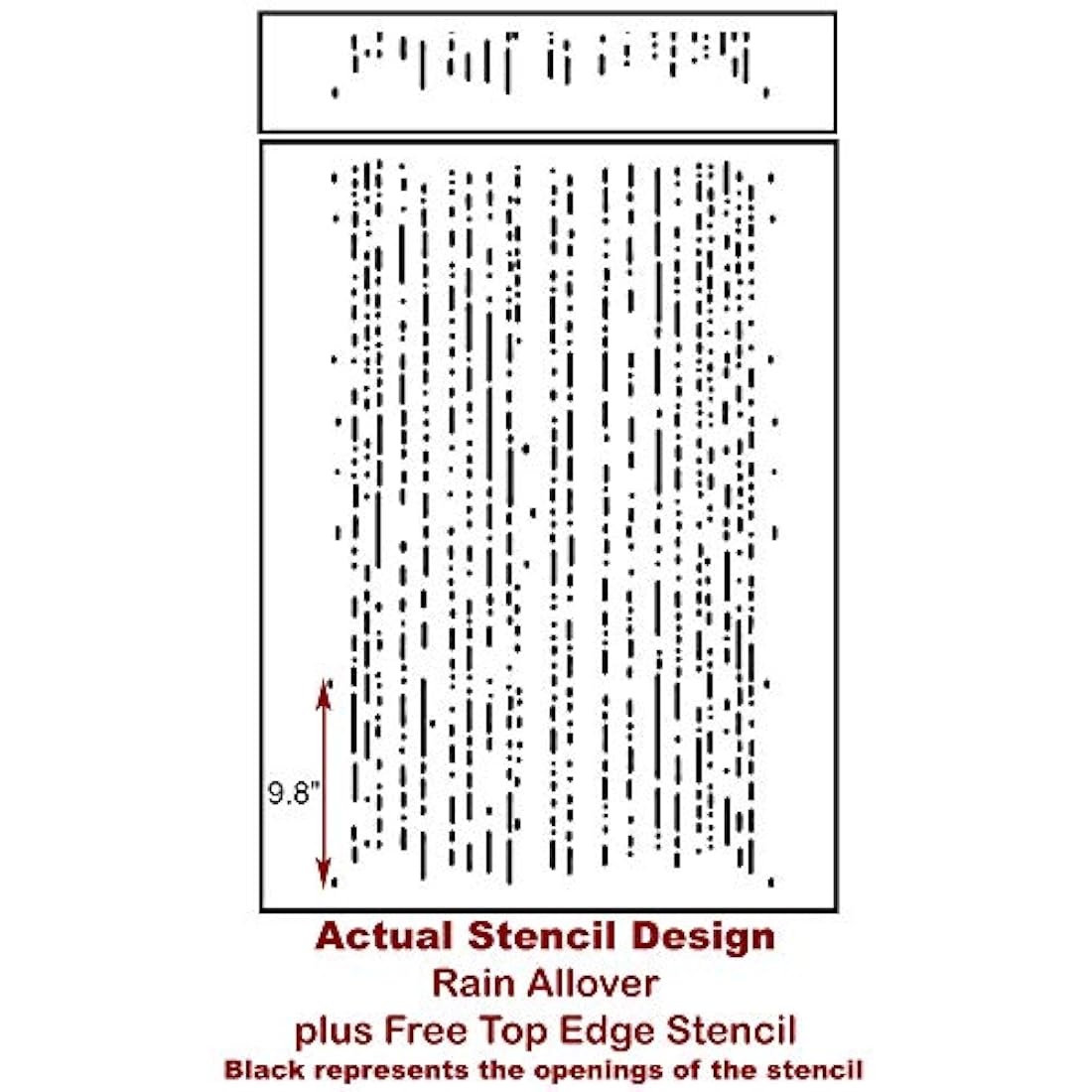 Plantilla de pared modelo de lluvia