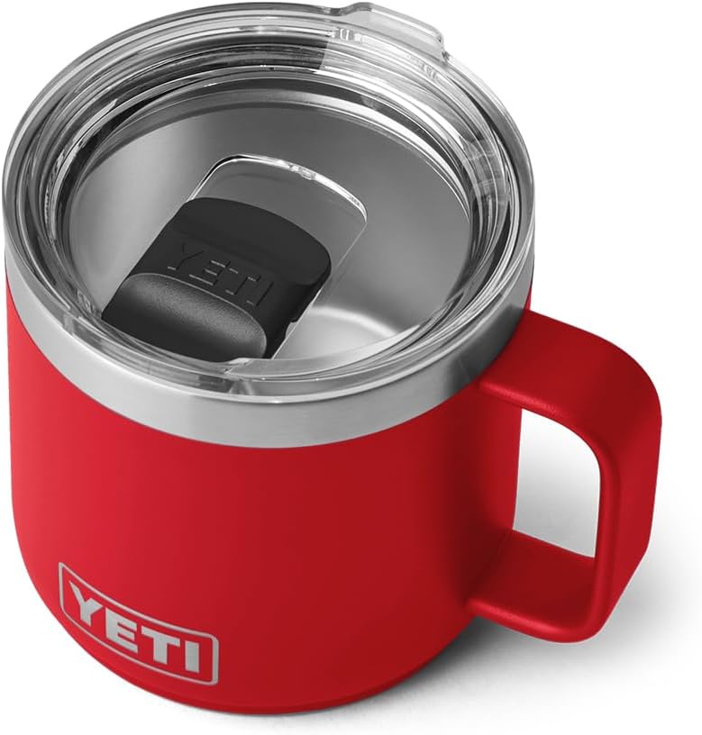 Taza apilable YETI 14 oz, acero inoxidable, aislada al vacío