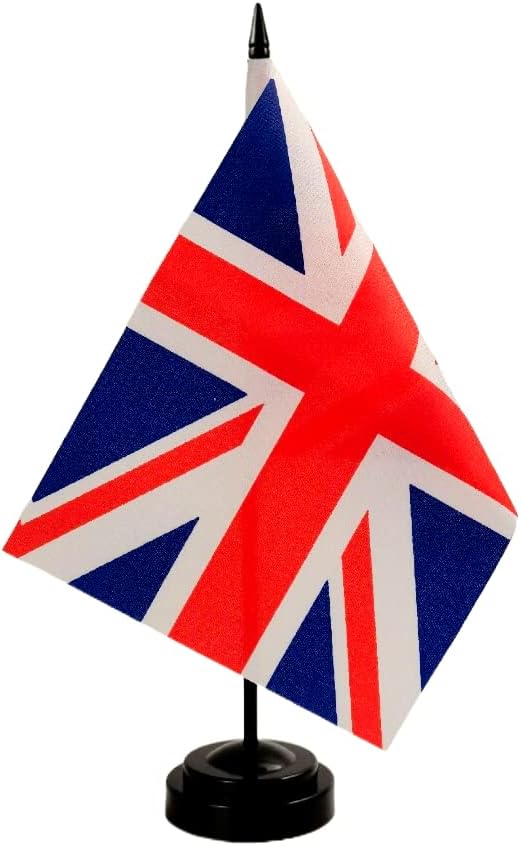 Bandera de mesa del Reino Unido, decoración de oficina, 8x5