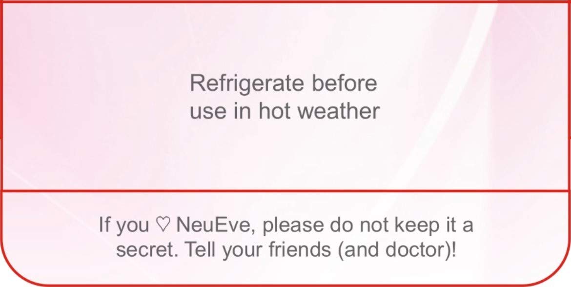 Suplemento Supositorio NeuEve refrigerar antes usar