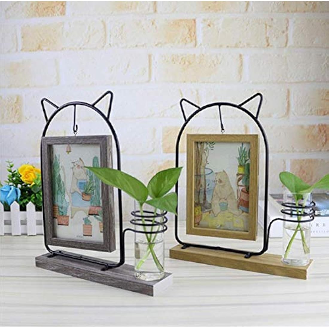 marco de cuadro rectangular de doble cara de metal