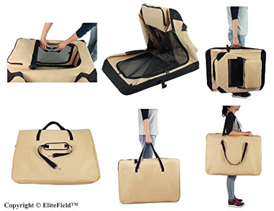 Jaula suave y plegable para perros