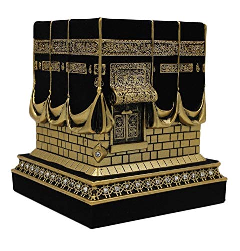 Home Table Decor Kaba Réplica Modelo Showpiece Sujetalibros Eid Gift (Grande, dorado)