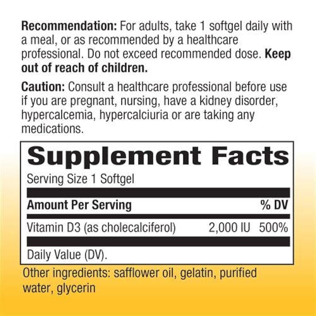 Nature's Way, D3 2000 UI, vitaminas, 15590, 120, 1, 1