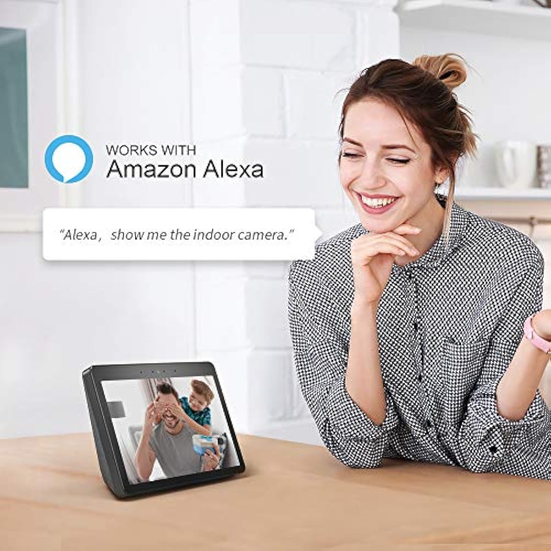 Foscam Cámara de seguridad para el hogar R4S 4MP