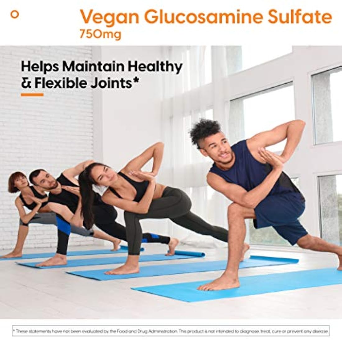 Sulfato vegano de glucosamina Doctor's Best Vegan, soporte para articulaciones, sin OMG, vegano, sin gluten, sin soja, 750 mg 180 cápsulas vegetarianas