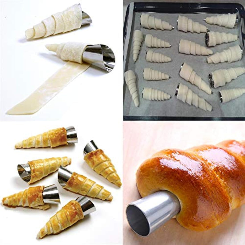 SPADORIVE Moldes de tubos de canoli, grande, set de 20