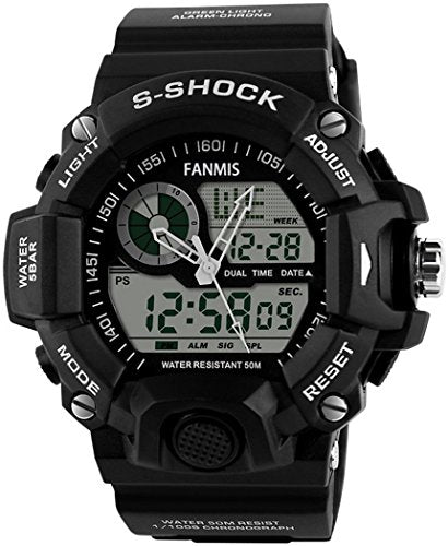 Relojes LED de pantalla analógica para hombre