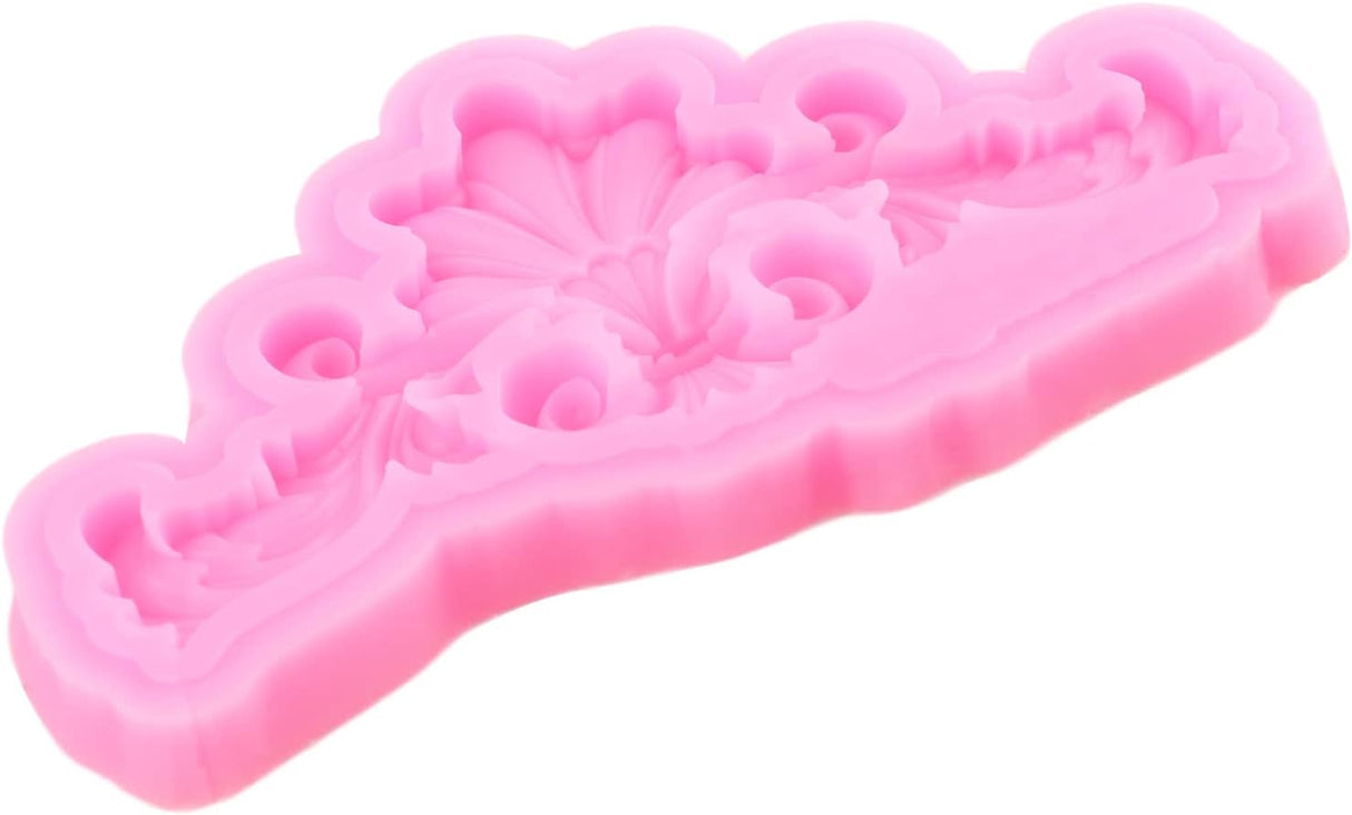 Molde de fondant barroco para fondant decoración de pasteles