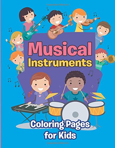 Libros para colorear para niños instrumentos para niños