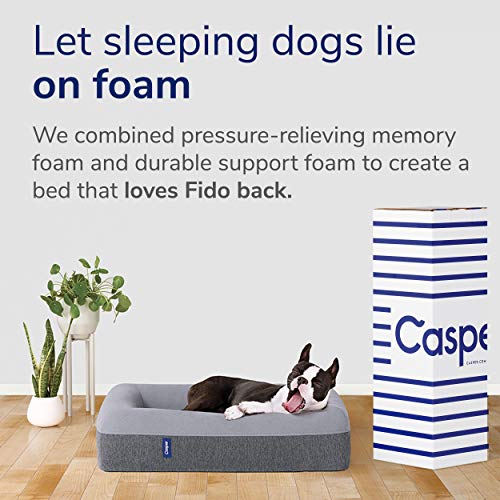 Cama para perro de espuma viscoelástica de felpa Casper
