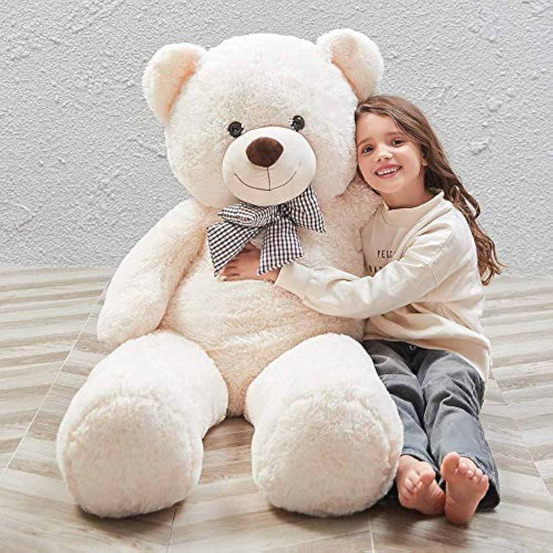 Peluche para niños Oso color blanco de 47in.Toys Studio