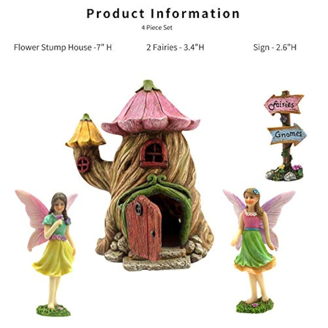 Casa de hadas para jardín - kit de accesorios.