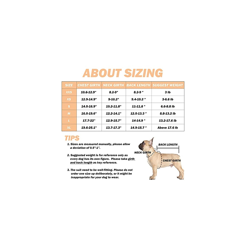 Camisetas Traje de recuperación de perro Tamaño: XXS