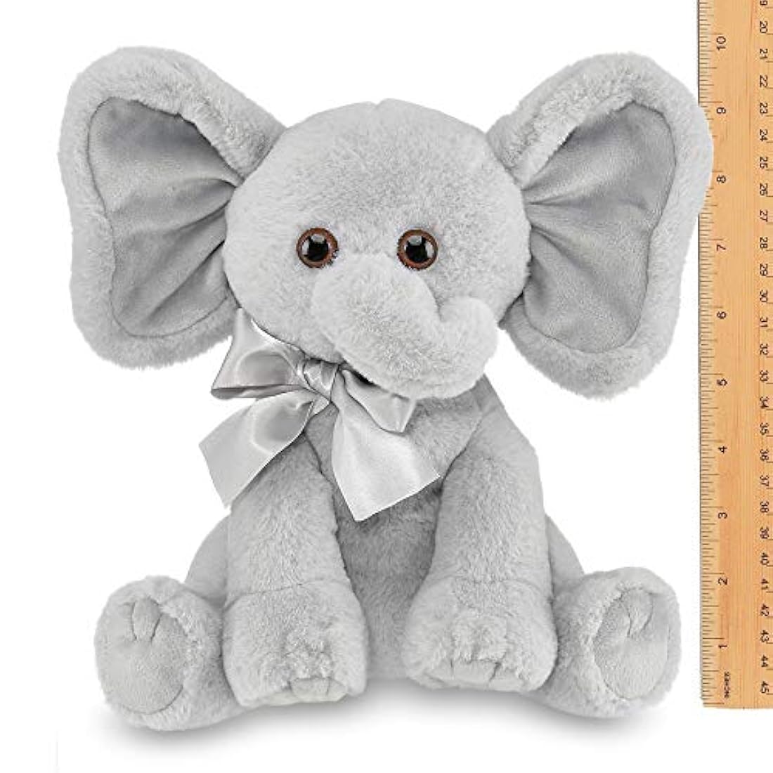 Bearington Baby Spouts - Elefante de peluche (12.0 in), gris