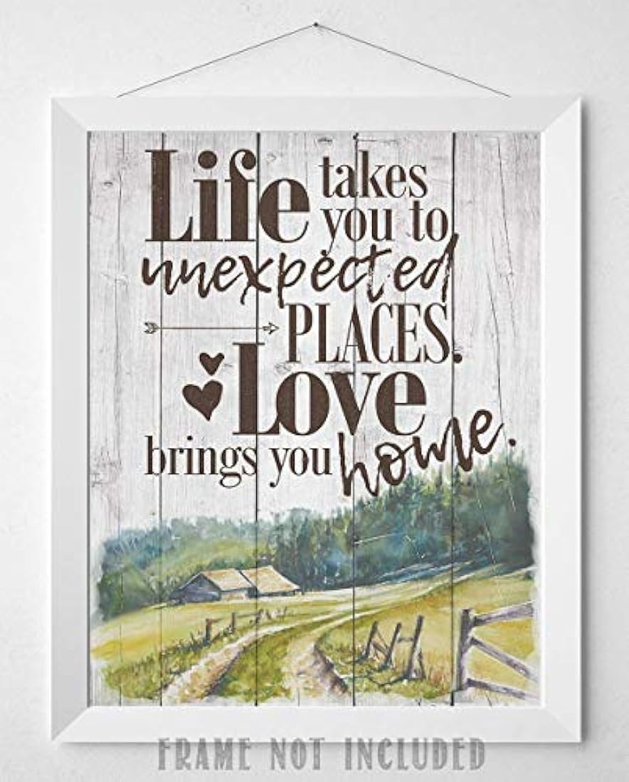 cartel sin marco La vida te lleva a lugares inesperados