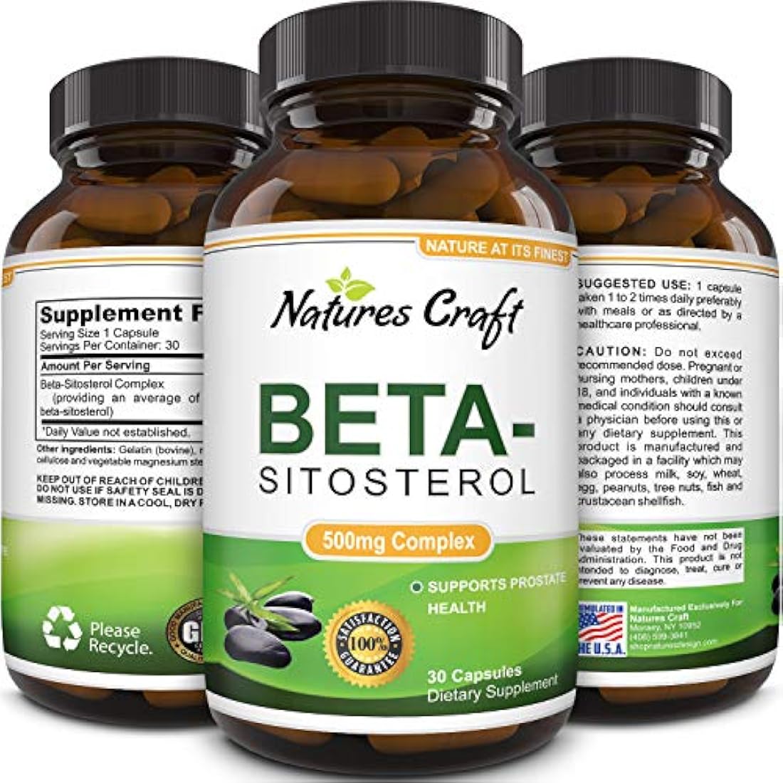 Suplemento beta-sitosterol para la salud de la próstata