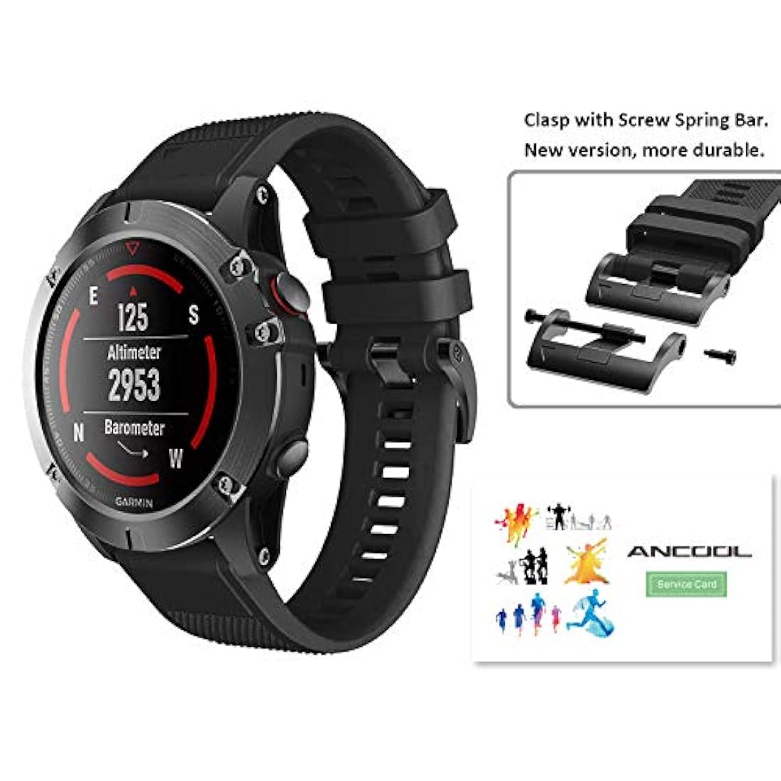 ANCOOL silicona suave Reemplazo de bandas de reloj