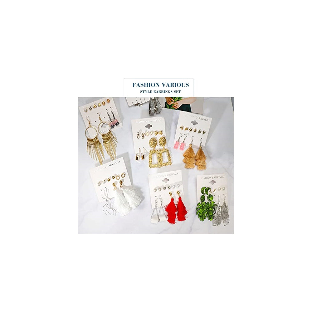 Aretes con borla de ratán y mariposa para mujeres