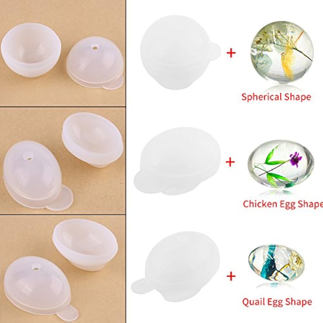 Molde de silicona de esfera