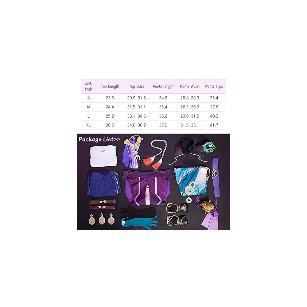 Disfraz Cosplay anime de Genshin Impact talla S