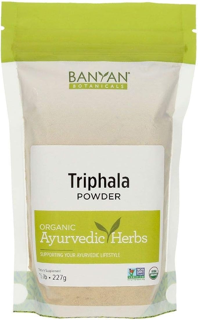 Suplemento Banyan Botanicals Triphala en polvo orgánica