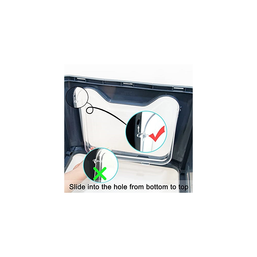 Caja de arena plegable para gatos con tapa