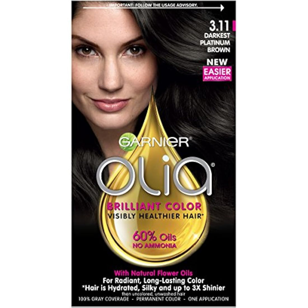 Garnier - Tinte Garier Olia permanente para el cabello, Total 1, 3.11