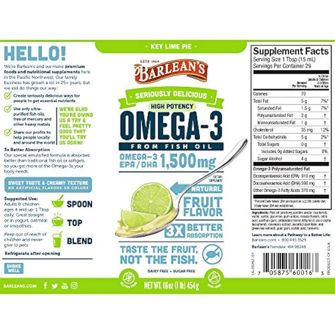 Aceite de pescado de alta potencia