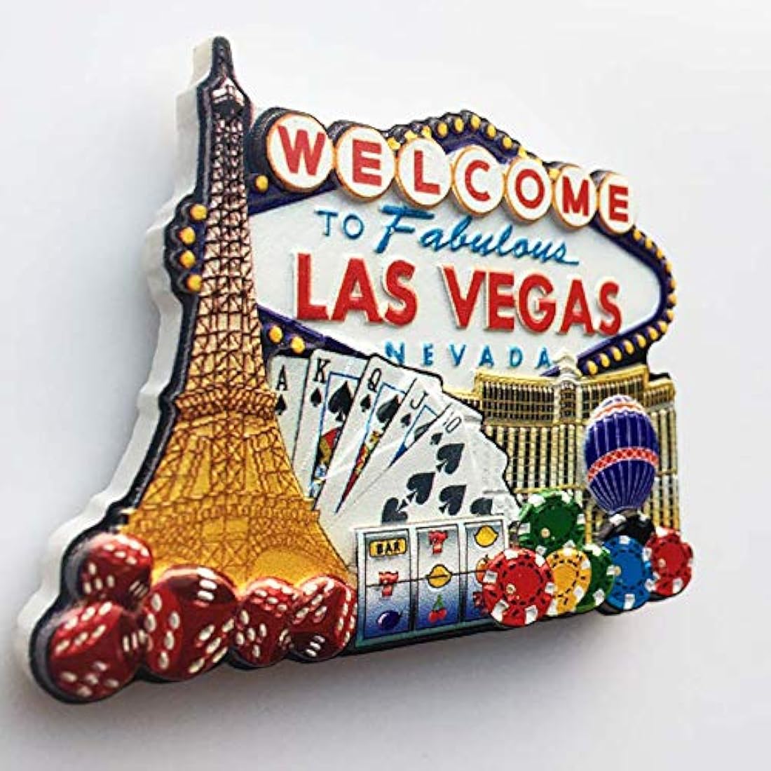 Imán para nevera 3D Las Vegas USA