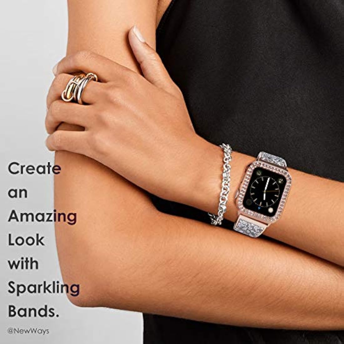 NewWays - Juego de 2 fundas para Apple Watch