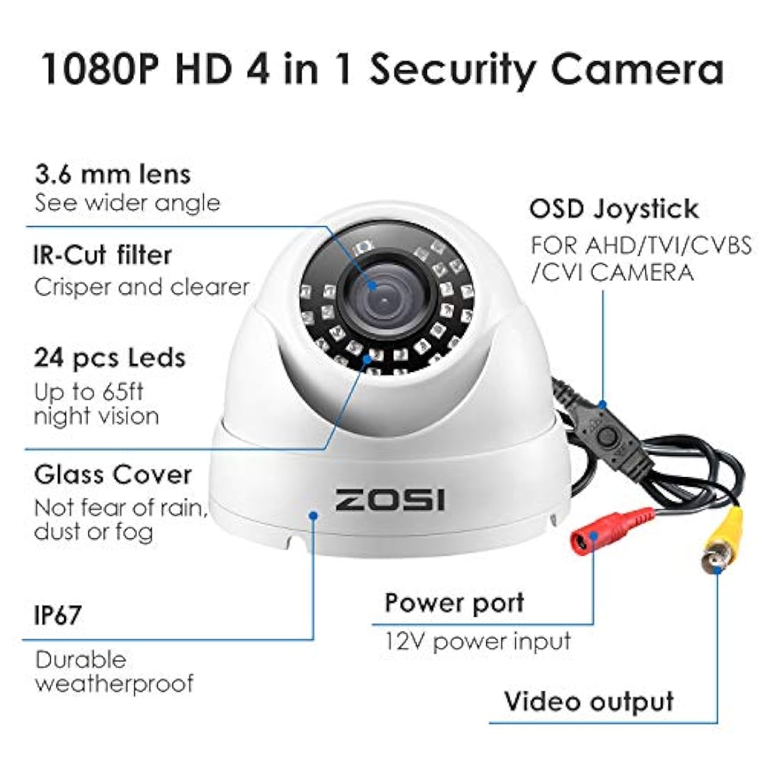 Sistema de cámaras de seguridad inalámbricas,1080P