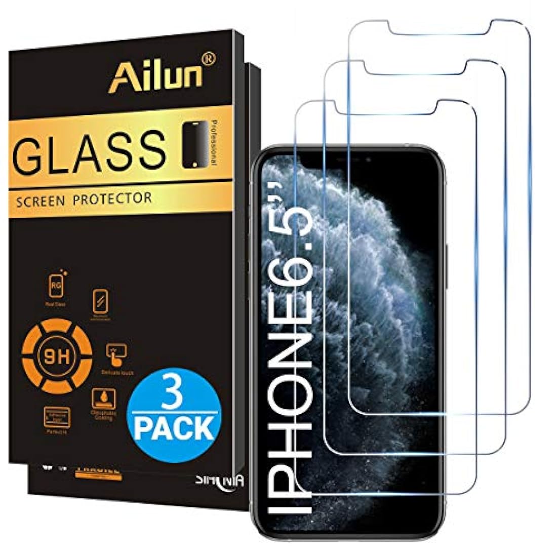 Ailun para Apple iPhone 11 Pro Max/Protector de pantalla